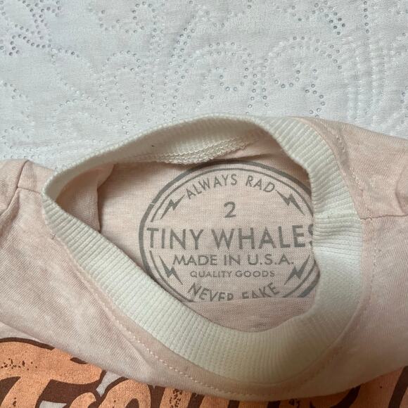 Tiny Whales Golden Child Ringer Tee Size 2 - Picture 3 of 6